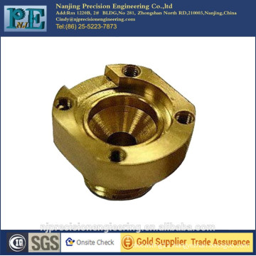 Precision forge and cnc machining brass mounting nozzle